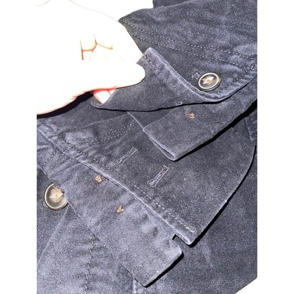 Vintage Fossil Womens 3 Button Blazer Size Small Black 100% Cotton READ - Picture 3 of 6